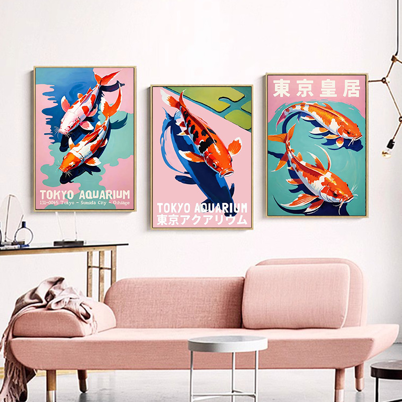 Japan Aesthetic Fish Poster To - Aquarium Fish Poster avaliação e preço