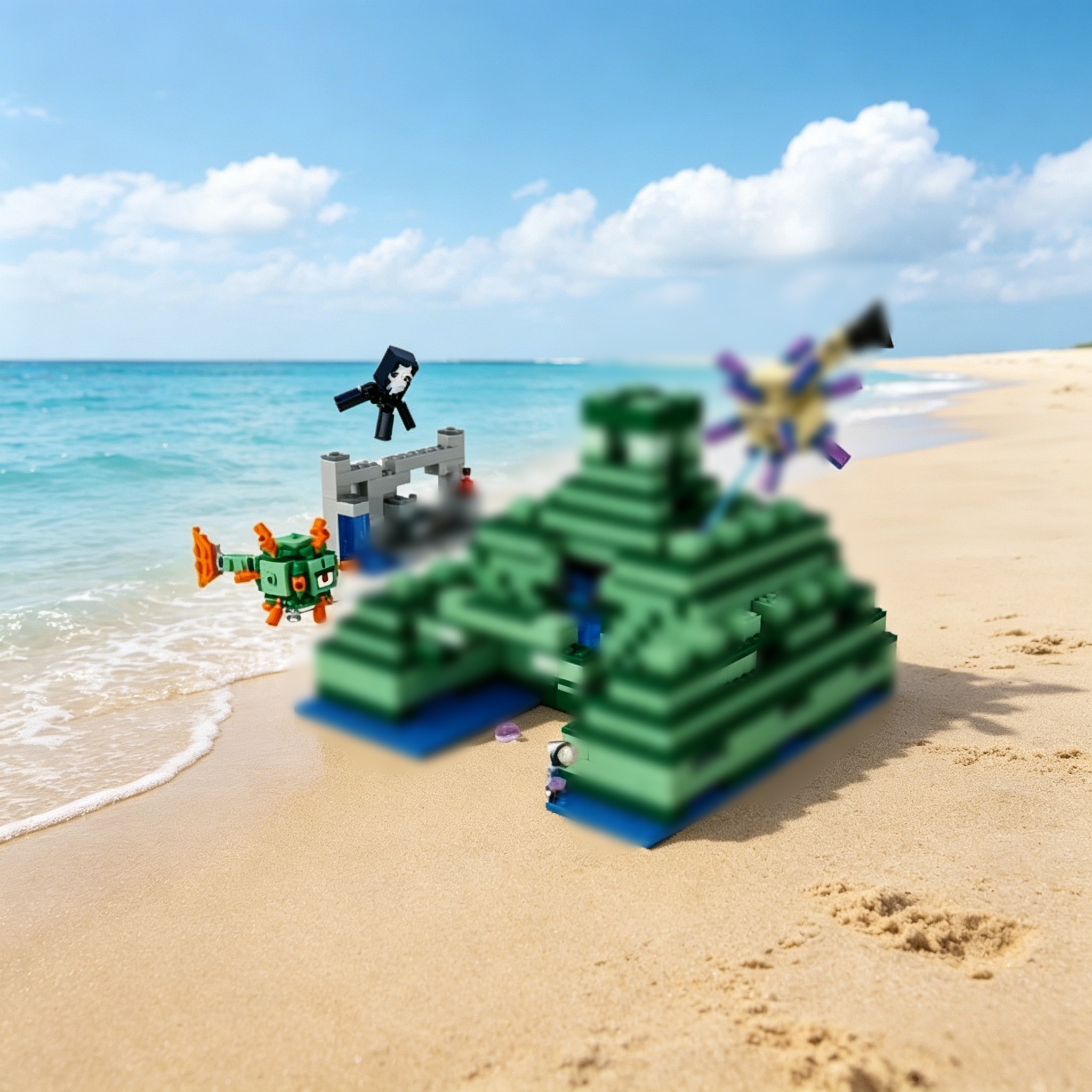 Marine Monument Underwater Tem - Aquarium Fish Lego avaliação e preço