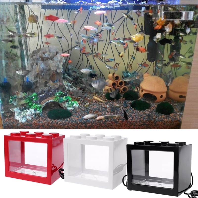 USB Mini Aquarium Fish Tank wi - Aquarium Fish In Bowl avaliação e preço