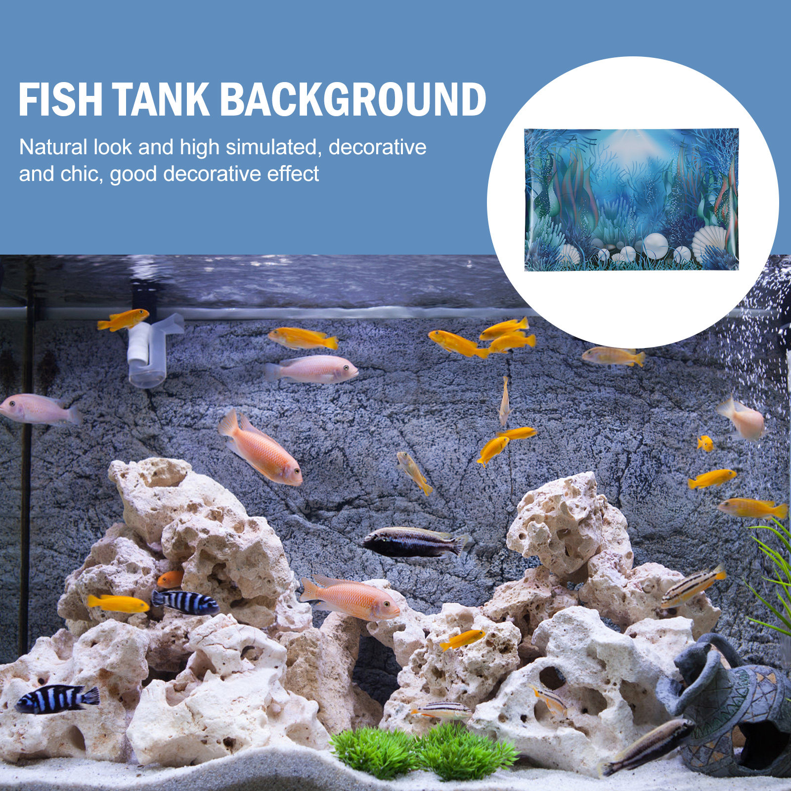Aquarium Decor Decoration Sign - Aquarium Fish Poster avaliação e preço