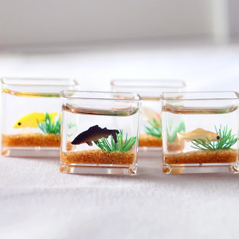 Home Ornament Doll House Decor - Fish Toys For Aquarium avaliação e preço