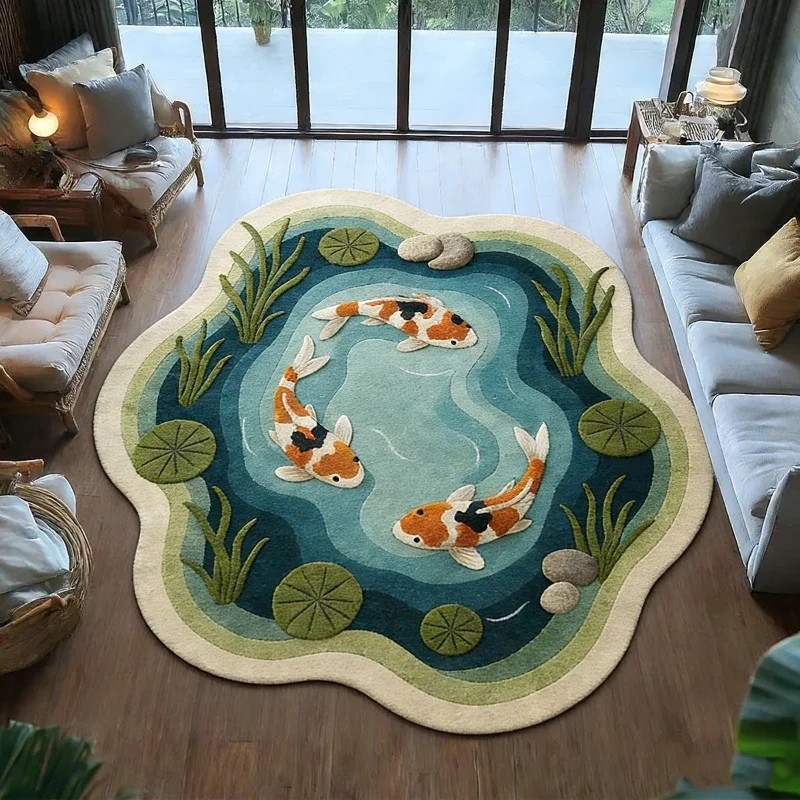 VIKAMA Koi Fish Pond Print Irr - Aquarium Fish Koi avaliação e preço