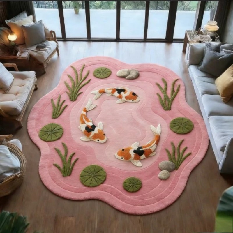 VIKAMA Koi Fish Pond Print Irr - Aquarium Fish Koi avaliação e preço