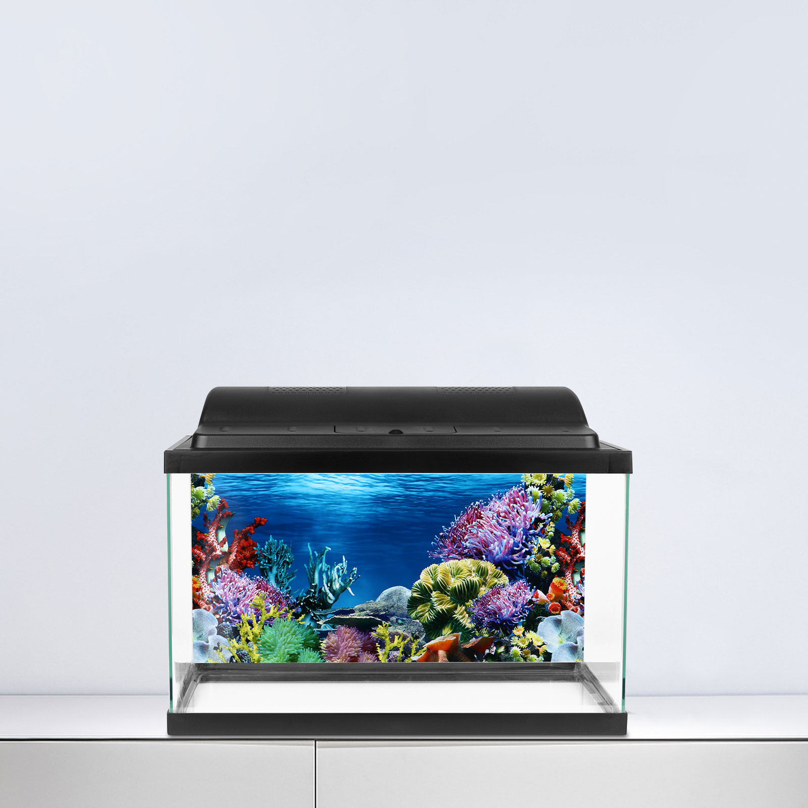 2 Pcs Fish Tank Adhesive Aquar - Aquarium Fish Poster avaliação e preço