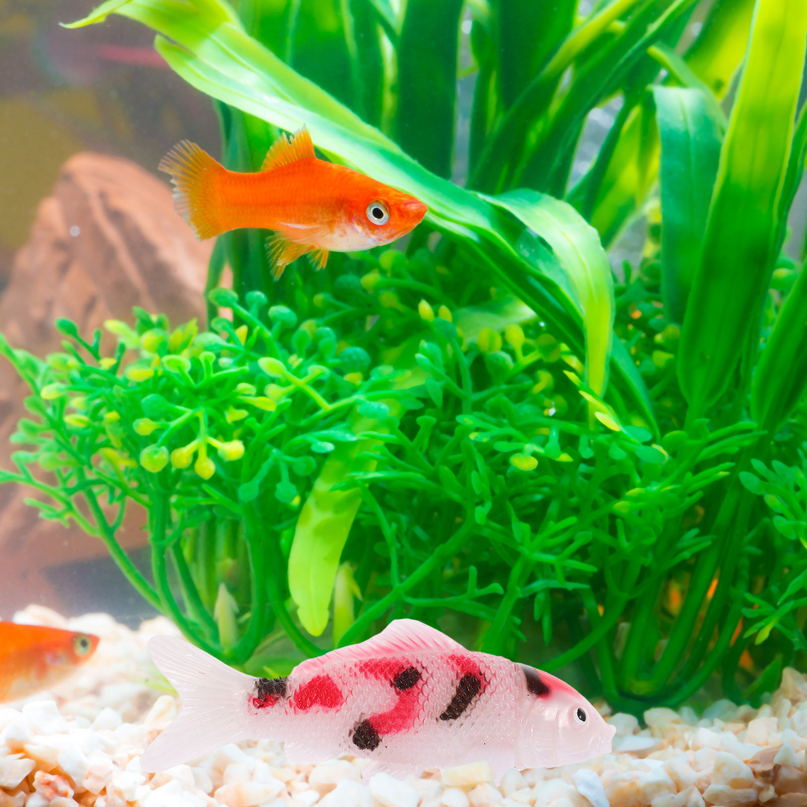 2Pcs Lifesize Artificial Koi F - Aquarium Fish Koi avaliação e preço