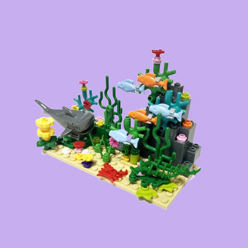 City MOC Aquarium Underwater W - Aquarium Fish Lego avaliação e preço