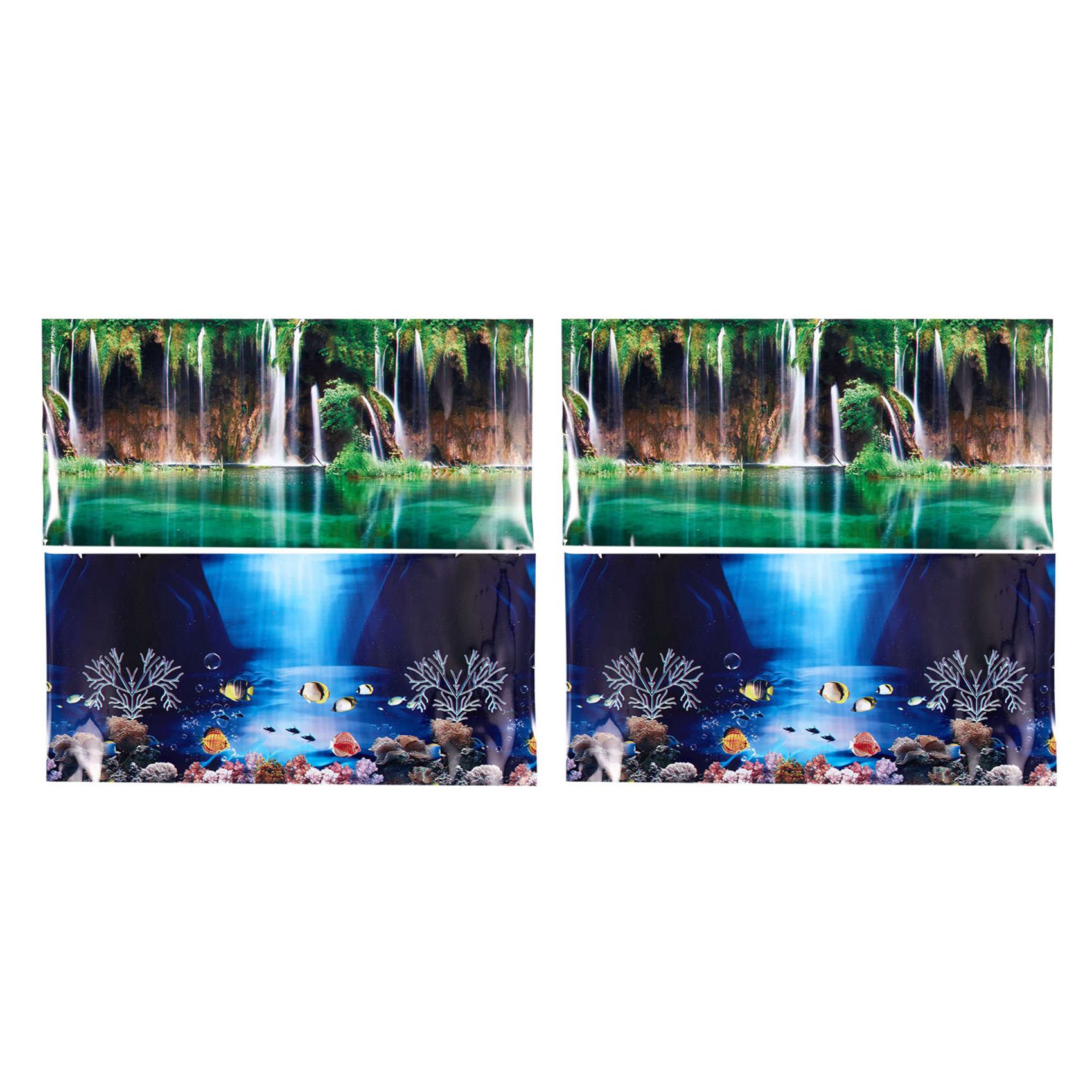 2X Blue Fresh Sea Background A - Aquarium Fish Poster avaliação e preço